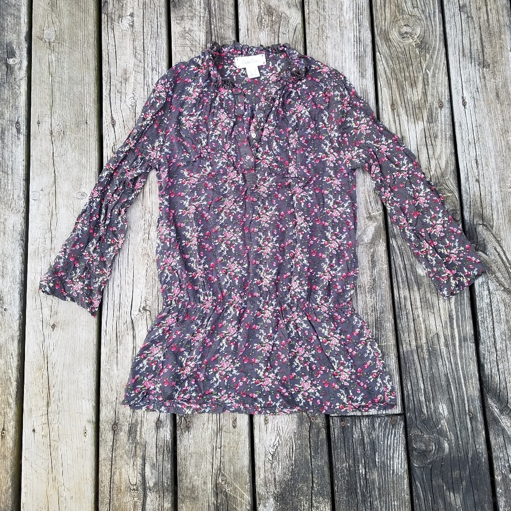 New women's boutique style button up peplum top - Picture 2 of 4